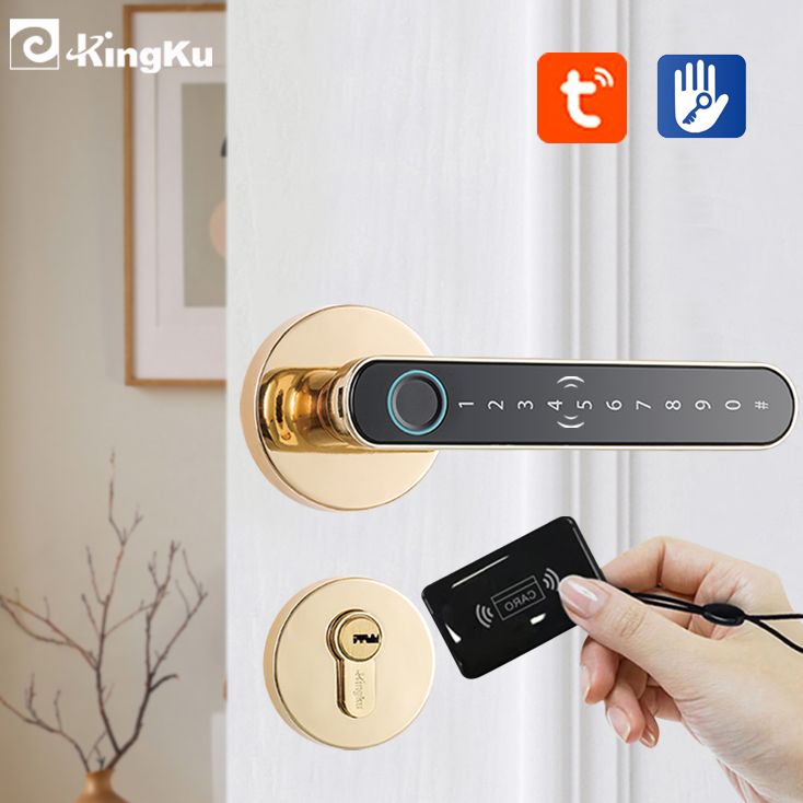 Unique Electronics Gadgets - مقبض قفل باب بصمة الذكية ،