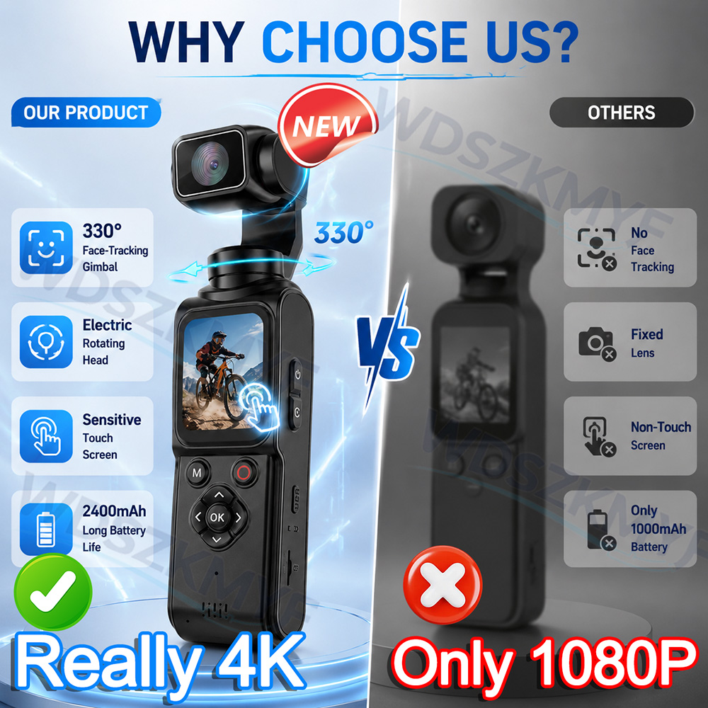 330 °   كاميرا أكشن محمولة بدق - مراجعة Unique Electronics Gadgets وسعره