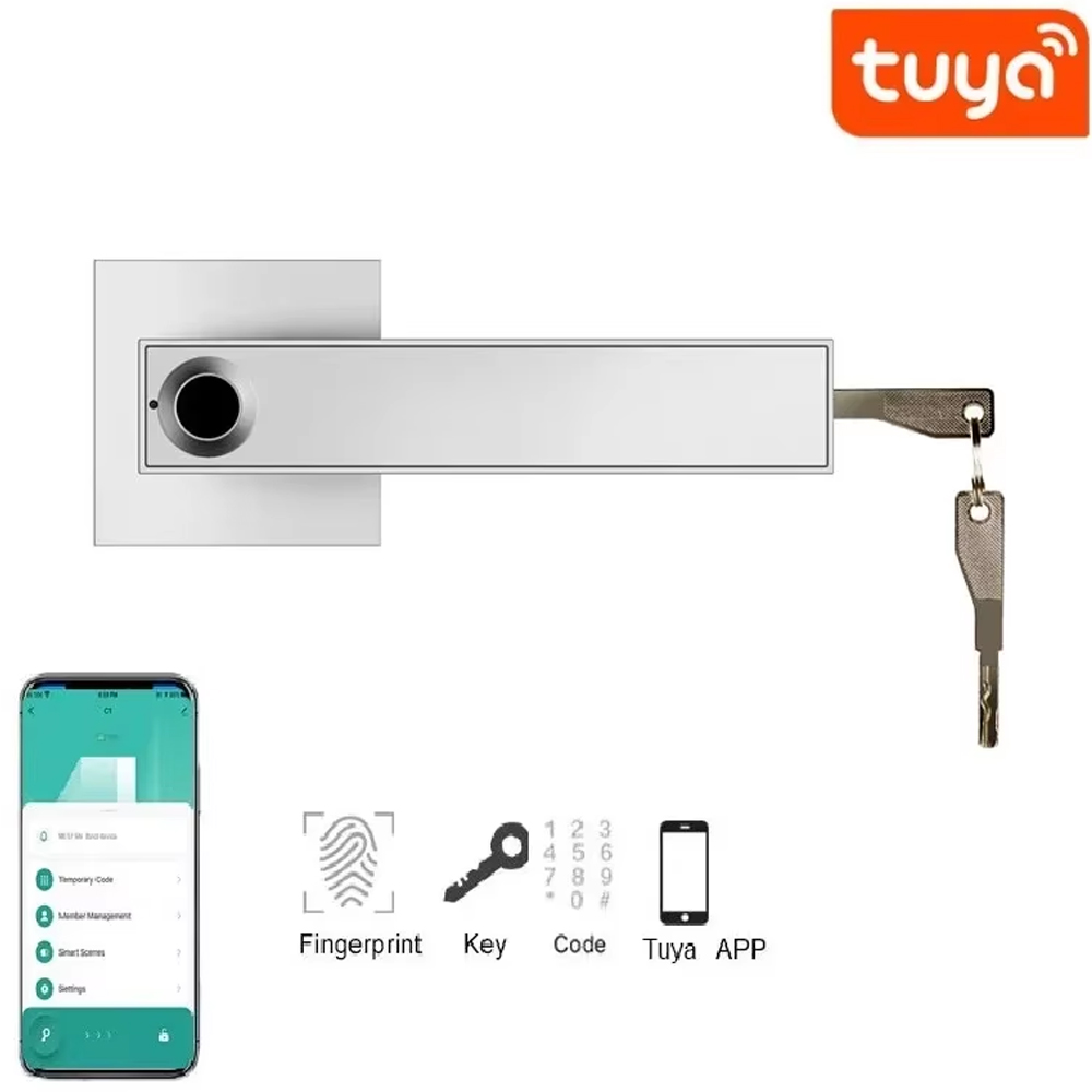 قفل باب ذكي جديد متوافق مع تطب - مراجعة Unique Electronics Gadgets وسعره