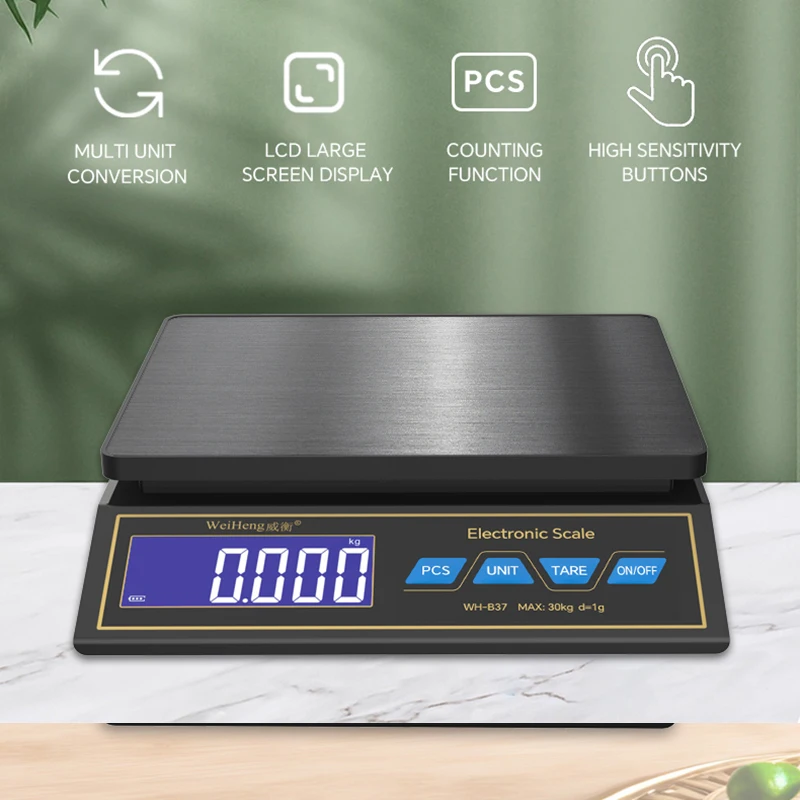 LCD ميزان المطبخ الرقمي 30 كجم - مراجعة Unique Electronics Gadgets وسعره